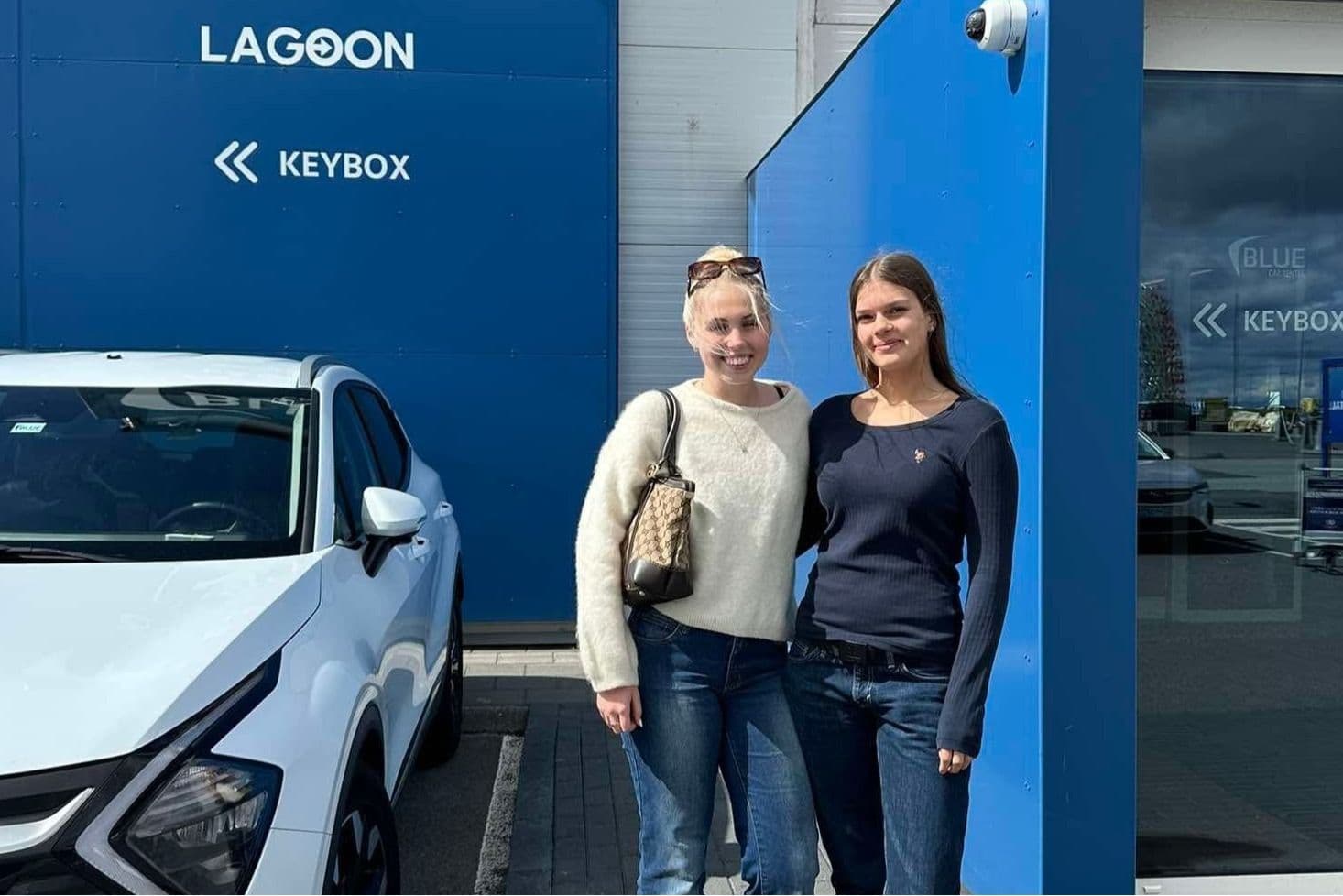 Nemendur í starfskynningu hjá Blue Car Rental
